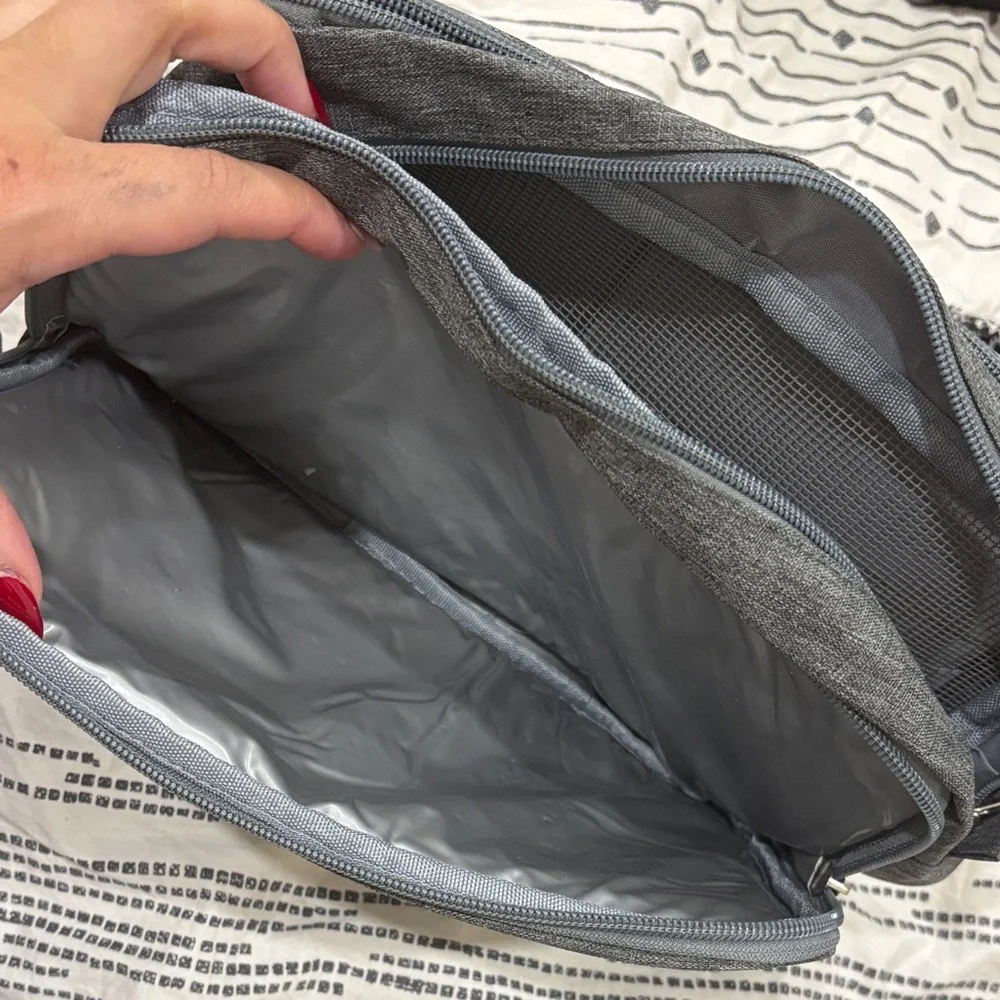 Ulta Beauty Gray Cosmetic Bag